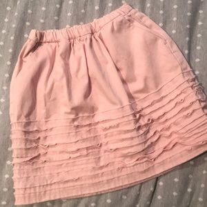 Crewcuts Ballet Pink Twill Fray Skirt 8